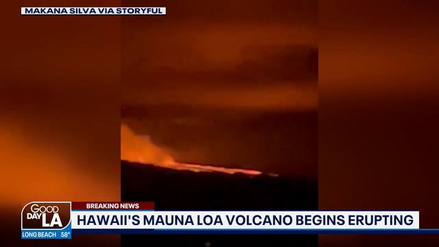 Hawaii’s Mauna Loa volcano starts to erupt for first time in nearly four decades смотреть онлайн