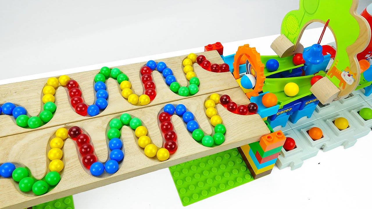 Гонки шариков ☆ Самосвал и другие машинки, мультик про машинки, веселый мультик, смотреть мультик смотреть онлайн