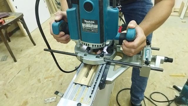 Врезка петель и замков шаблоном DrevoDel