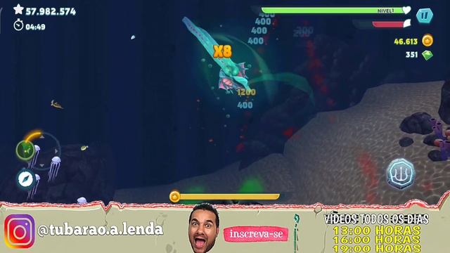 FINALMENTE COMPREI O TUBARÃO (CEFALOPODE) KRAKEN - HUNGRY SHARK EVOLUTION смотреть онлайн