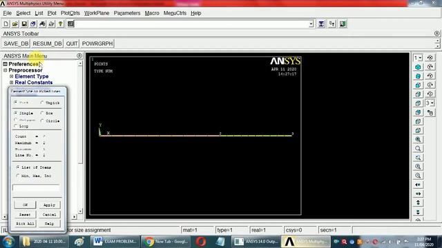 Ansys Lab cantilever with point load смотреть онлайн