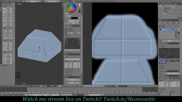 Blender Tutorial: Semi on model texturing. смотреть онлайн