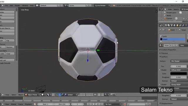 Tutorial Blender Bahasa Indonesia Cara Membuat Bola dengan Efek Depth of Field смотреть онлайн