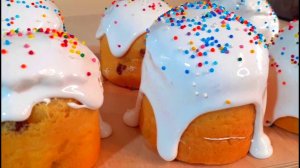Сдобные куличи на пасху с той самой глазурью!