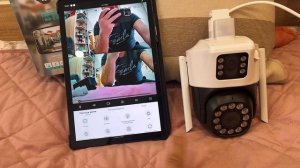 iCSee 4G видеокамера PTZ, с двумя объективами. Подключение и настройка в приложении