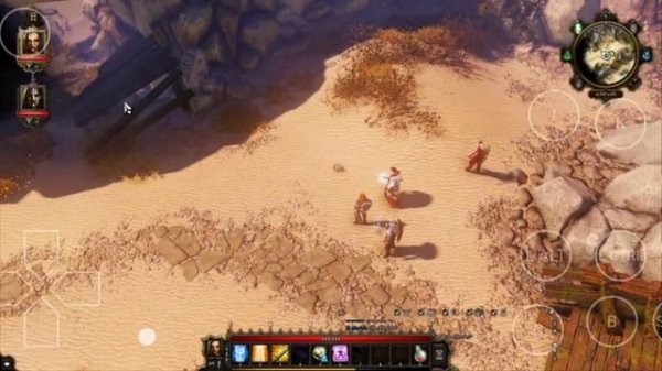 Divinity original sin running on android with winlator 7 on snapdragon 870 device
