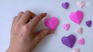 Сердечко оригами | Поделки из бумаги своими руками | DIY