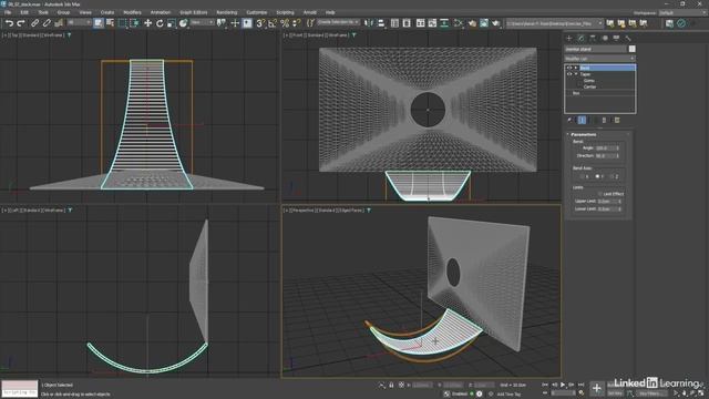39 - Наслоение деформаторов в стеке модификаторов в 3ds Max 2025 смотреть онлайн