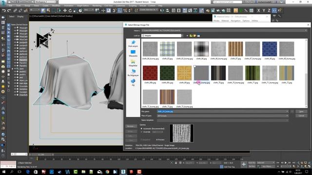 3ds Max Vray Realistic CLOTH Material 005 смотреть онлайн