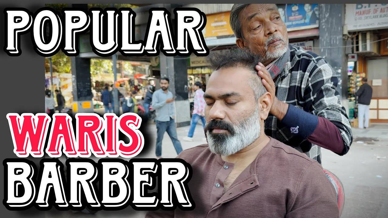 The best cosmic massage, Amazing head massage with 50 years of experience by old man Waris Barber смотреть онлайн