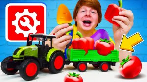 Как Саша чинил трактор и спасал урожай!  Крутые видео для мальчиков про машинки
