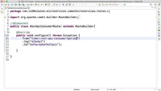 3_1. Step 01 - Making HTTP Rest API calls from a Camel Route смотреть онлайн