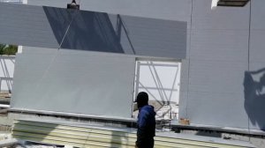 Горизонтальный монтаж сендвич панель легко и быстро