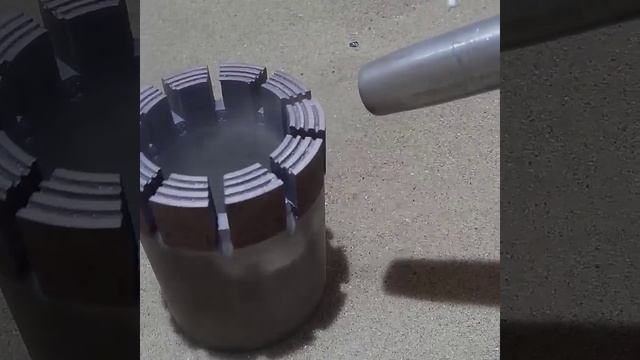 Пескоструйная обработка буровой коронки смотреть онлайн