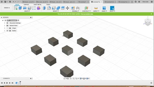 Fusion 360 - Patterns смотреть онлайн