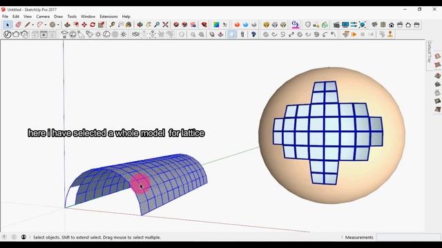 sketchup plugin tutorial / how to use lattice maker plugin / lattice maker plugin tutorial смотреть онлайн