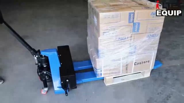 i-Lift Industrial manual pallet jack truck with adjustable fork смотреть онлайн