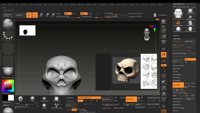 ZBrush Beginner Tutorial How to Begin Sculpting Part 8 - Urdu/Hindi смотреть онлайн