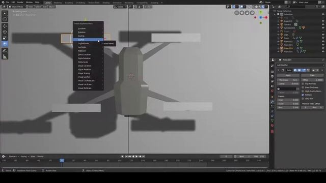 Mavic 2 pro 3D model Flying drone short animation смотреть онлайн