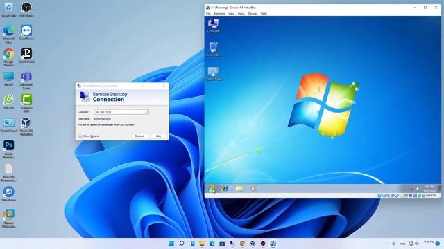 RDP Remote Desktop connection vào VirtualBox trên Windows смотреть онлайн