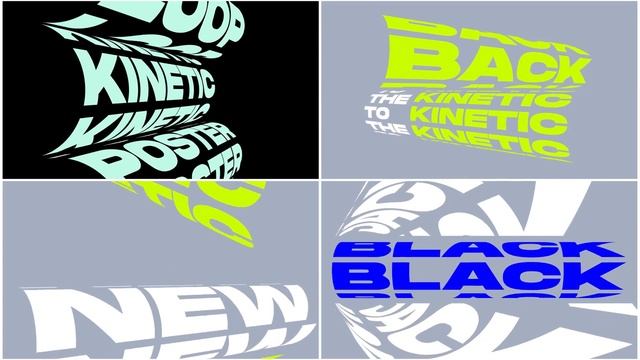 Seamless Loop Kinetic Posters ( After Effects Template ) ★ Top AE Templates ★ 2023 смотреть онлайн