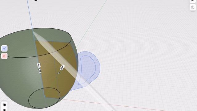 Ограничение эскиз Shapr3D #3D