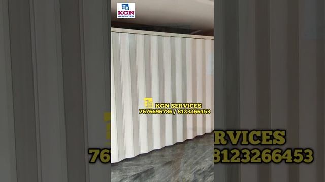 PVC Folding Door Partition Waterproof Strong and Durable 📞 7676696786 KGN SERVICES HYDERABAD, смотреть онлайн