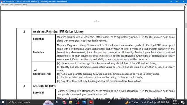 IIT kanpur Junior Engineer Recruitment 2023 Salary 56,100/- Regular Job смотреть онлайн