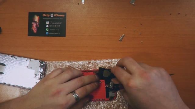 Красный iphone 6! Замена корпуса на цветной. смотреть онлайн