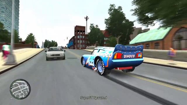 GTA 4 Rayo Lightning McQueen Dinoco Crash Testing Ep. 2 GTA IV Car Crashes смотреть онлайн