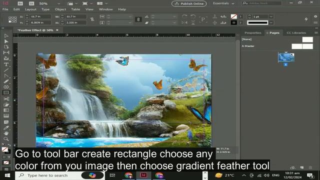 What is Gradient Feather Tool in Adobe InDesign CC смотреть онлайн