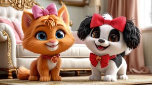 Кошечка МЯУ и Собачка ГАВ - Лучшие Друзья / Весёлая Песенка и Мультик для Детей и Малышей