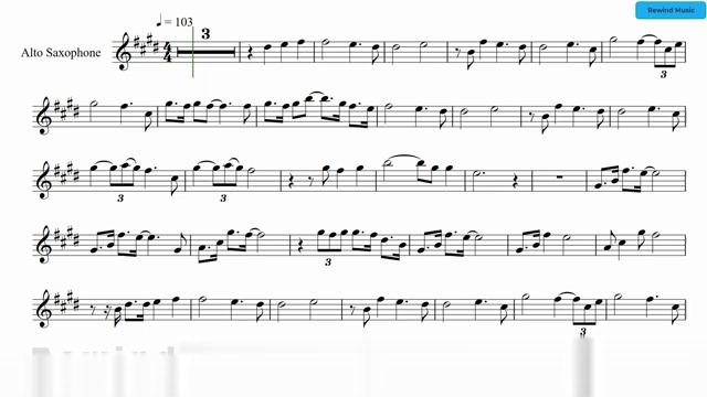 Barry Manilow Can't Smile Without You Alto Sax Backing Track and Sheet Music смотреть онлайн