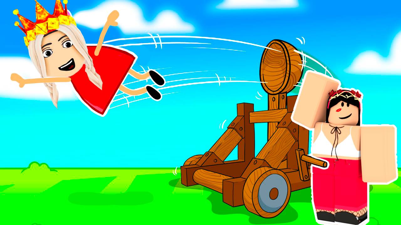 Кто улетит дальше всех? 😅Катапультовый хаос роблокс смотреть онлайн