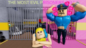 BARRY ЖЕНЩИНА ЗАСТРЯЛА В ТЮРЕМНОЙ РЕШЁТКЕ? MUSCLE BARRY FALL IN LOVE в BARRY'S PRISON RUN!(#ROBLOX)