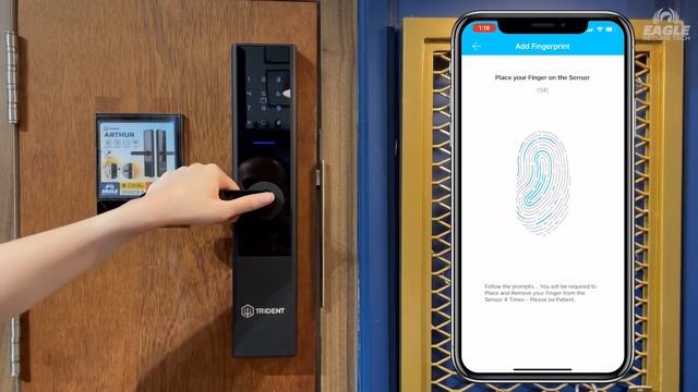 TRIDENT ARTHUR SMART DIGITAL DOOR LOCK - FINGERPRINT CARD CODE KEY BLE (RENTAL AIRBNB TTLOCK APP) смотреть онлайн