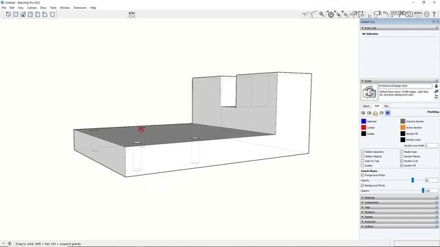 How to make a hole in SketchUp? смотреть онлайн