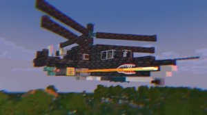 ВЕРТОЛЁТ КА-50 ЧЁРНАЯ АКУЛА В MINECRAFT! | Animatics