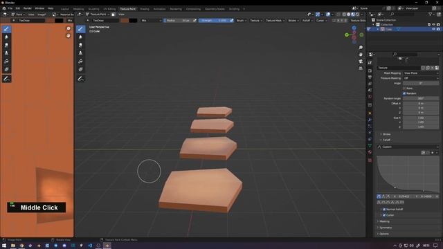 Blender Hand painting game asset || Stylized tile roof - 01 || смотреть онлайн