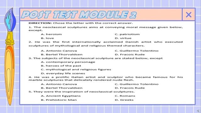 Art Education 9 | Neoclassical Sculptures, Sculptor and Architectures | Module 2 and 3 смотреть онлайн