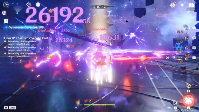 C0 Arlecchino Vaporize & C2 Raiden OverCarry | Spiral Abyss 4.7 | 7 Stars | F2P | Genshin Impact смотреть онлайн