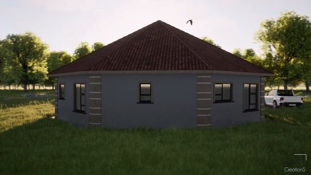 2 Bedroom Rondavel House | @twinmotion @Archicad | Walkthrough Flythrough | смотреть онлайн