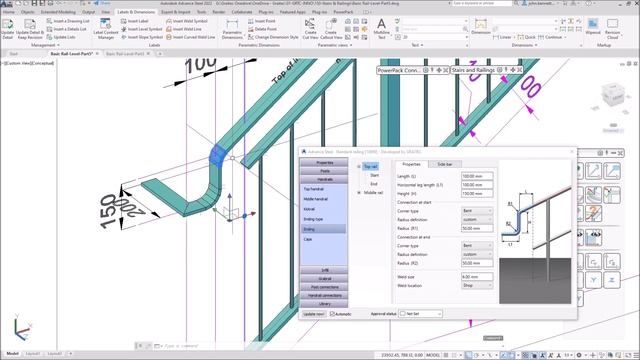 PowerPack for Advance Steel | Stairs and Railings | Basics of the Swanneck смотреть онлайн