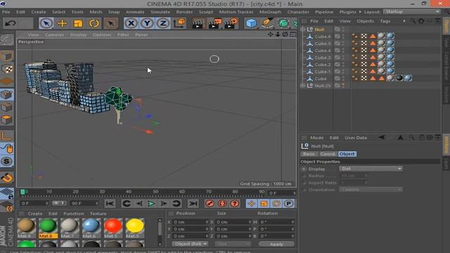 City | Low Poly | Cinema 4D Tutorial смотреть онлайн