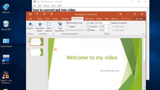 How to convert ppt into video смотреть онлайн