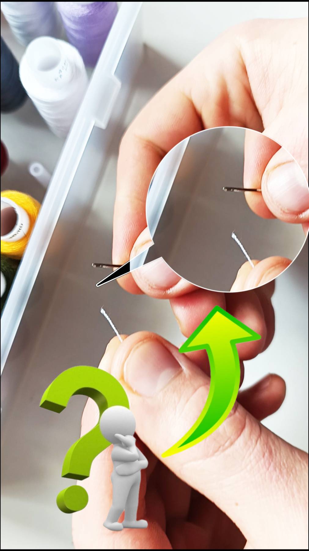 КАК ВДЕТЬ НИТКУ В ИГОЛКУ ??? НОВЫЙ СПОСОБ !!! смотреть онлайн