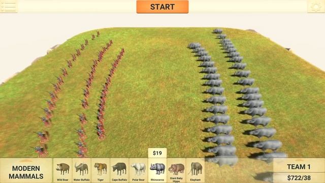 텍사스소떼에 대항하는 로마병사 - Animal Revolt Battle Simulator смотреть онлайн