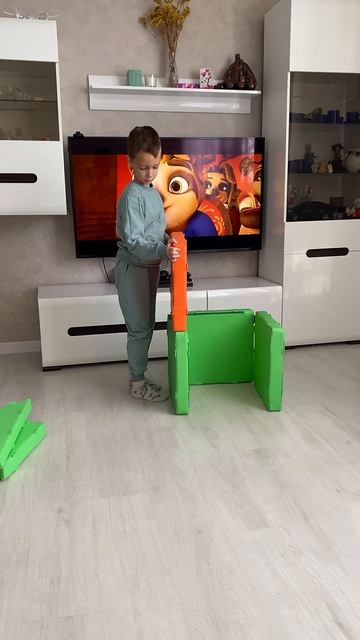 Перестраиваем Кроватку-домик в Кошкин дом из конструктора Маграник