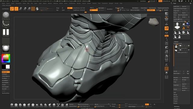 Digital Product - 5 #HardSurface Brush For Concepting - Short Video Test смотреть онлайн