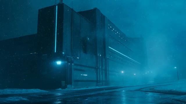 💿👽FACTORY_ SCI-FI Ambience _ Peaceful Snowy Cyberpunk смотреть онлайн